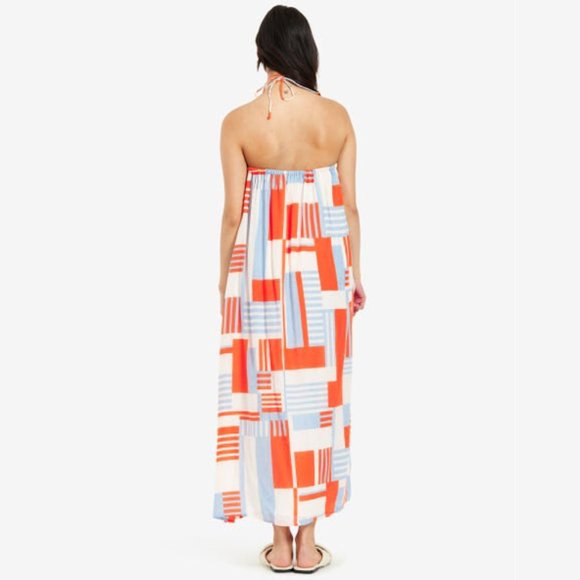 Faithfull the Brand | Asturias Geo Print Halter Maxi Dress | NWT - Picture 3 of 9